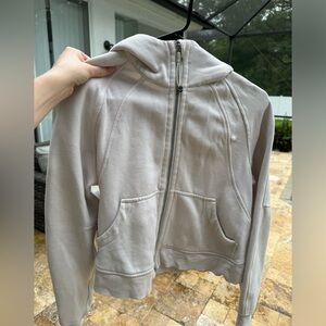 Scuba Full Zip Hoodie XS/SM White Opal